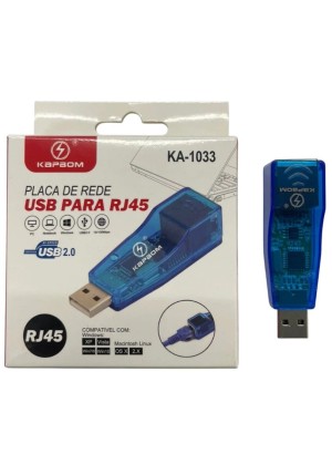 ADAPTADOR DE REDE USB PARA RJ45 KA-1033