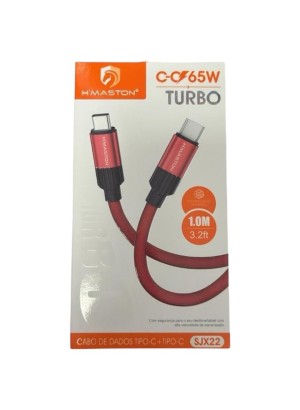 CABO 65W TURBO TIPO C X TIPO C SJX22 H'MASTON (R#)