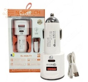 CARREGADOR VEICULAR EL-4026-TY (R#)