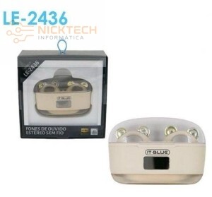 FONE DE OUVIDO ESTEREO SEM FIO LE-2436 (R#)
