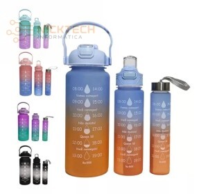 KIT COM 3 GARRAFAS DE PLASTICO