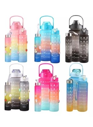 KIT COM 3 GARRAFAS DE PLASTICO